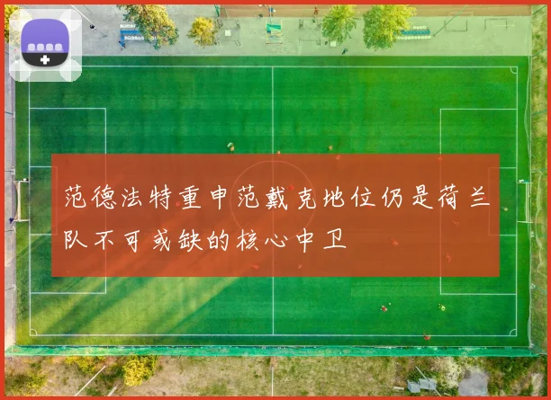 范德法特重申范戴克地位仍是荷兰队不可或缺的核心中卫